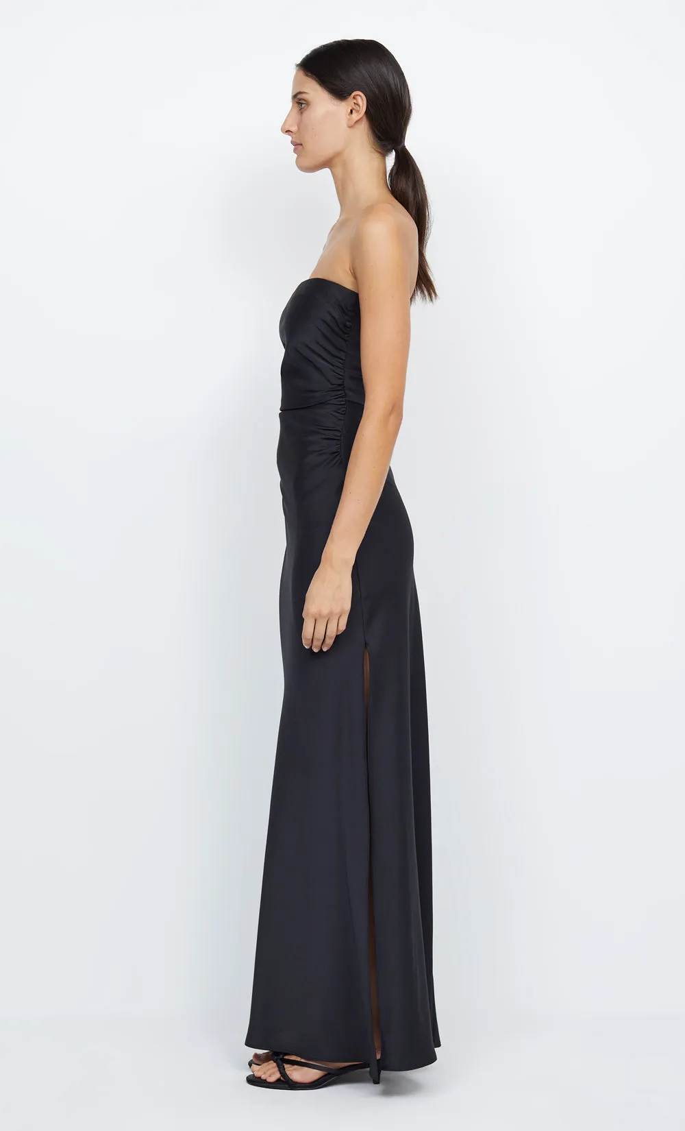 ETERNITY STRAPLESS MAXI  - BLACK