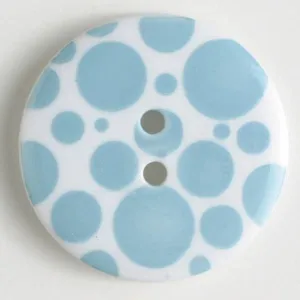FASHION BUTTON - 20MM - BLUE DOT