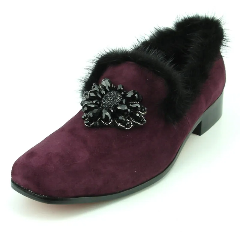FI-7306 Burgundy Suede Fiesso by Aurelio Garcia (SIZE 8, 12 ONLY) (FINAL SALE)