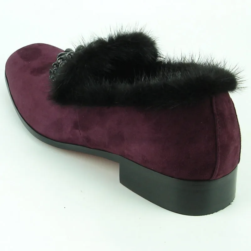 FI-7306 Burgundy Suede Fiesso by Aurelio Garcia (SIZE 8, 12 ONLY) (FINAL SALE)