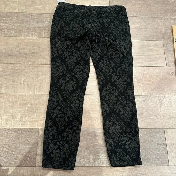 FREE PEOPLE WOMENS BLACK AND GRAY MOTIF PANTS SIZE 28 NWT
