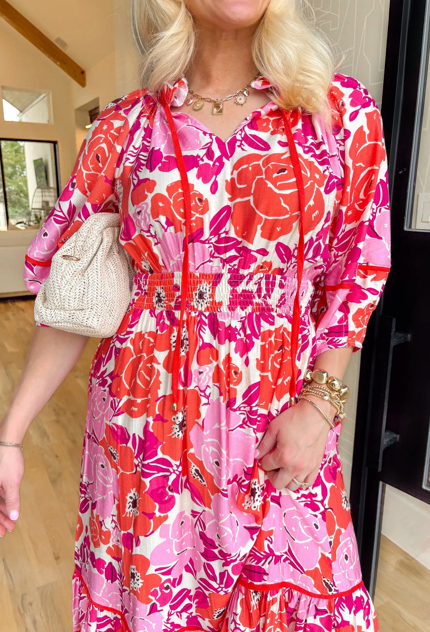 Go With Grace Floral Midi Dress