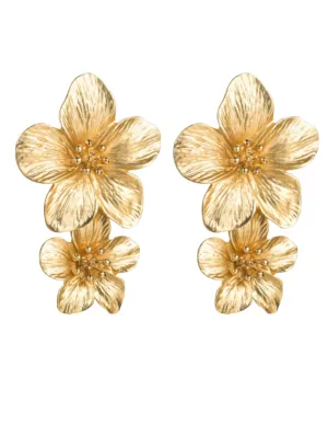 Golden Flower Earrings