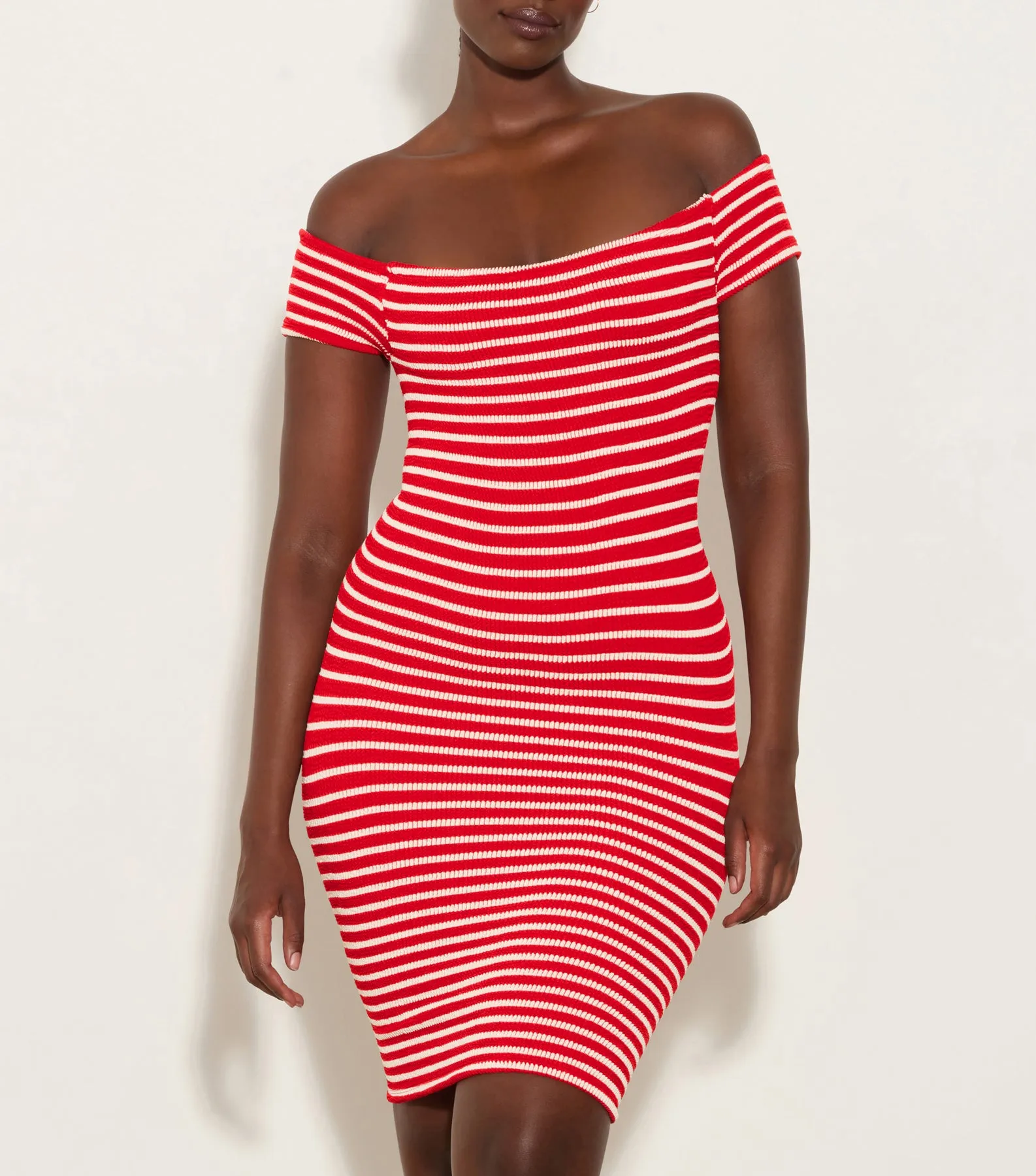 Grace Dress - Red/White Stripe