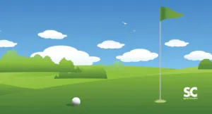 GREEN GOLF TOWEL