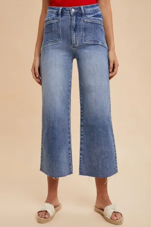 Hazel Blues® |  Annie Wear High Rise Wide Leg Jeans