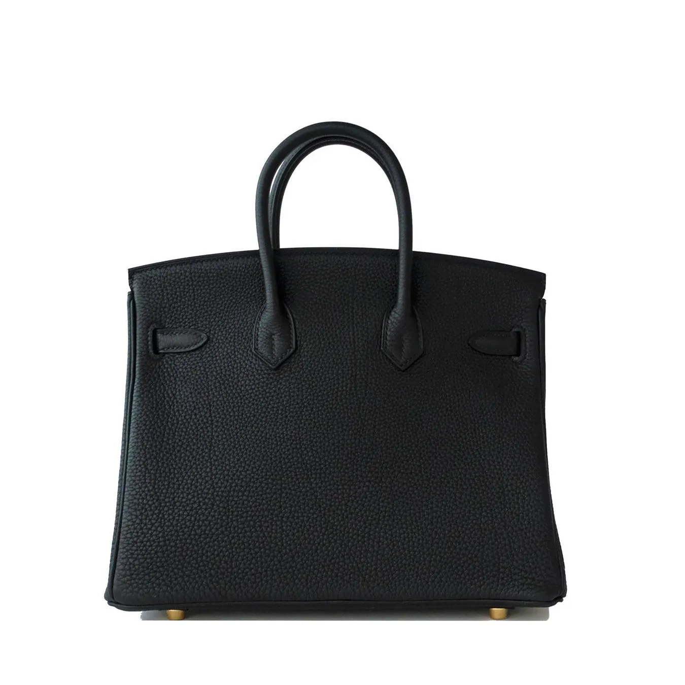 Hermes Black Baby Birkin 25cm Togo Gold GHW Satchel Jewel