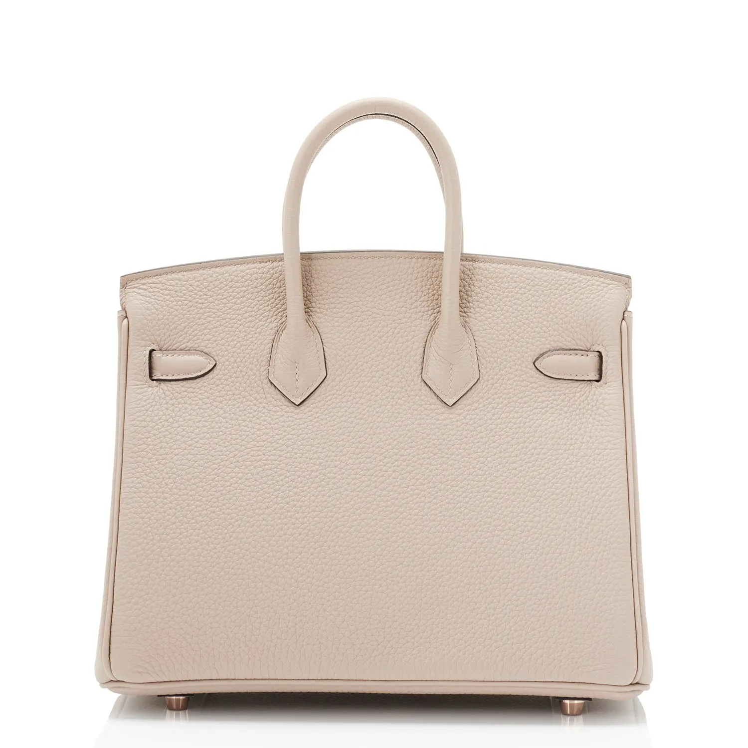 Hermes Gris Tourterelle Birkin 25cm Togo Bag Rose Gold Hardware