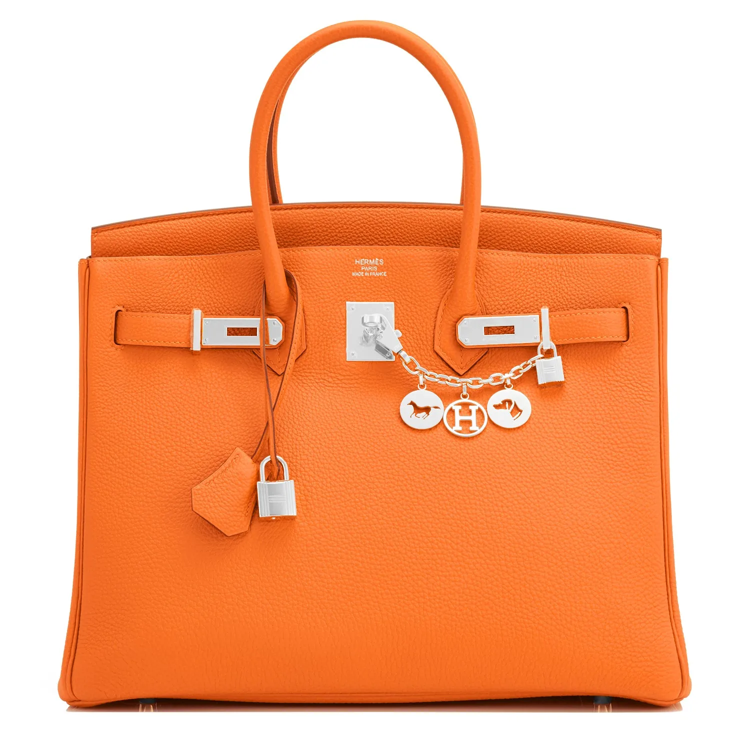 Hermes Orange Birkin 35cm Togo Palladium Hardware