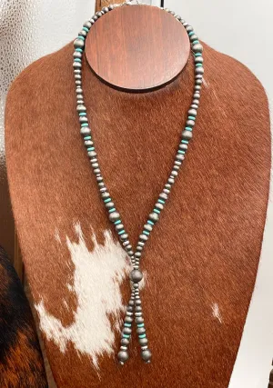 Himalaya Fashion Navajo Double Tassel Lariat Necklace - Turquoise