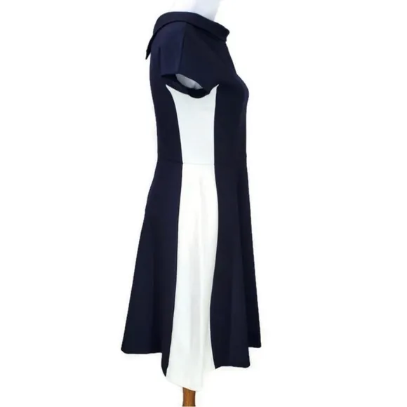 Hobbs Dresses Hobbs London Lenora Dress Sz 4 Navy/White Elegant Classy Hourglass