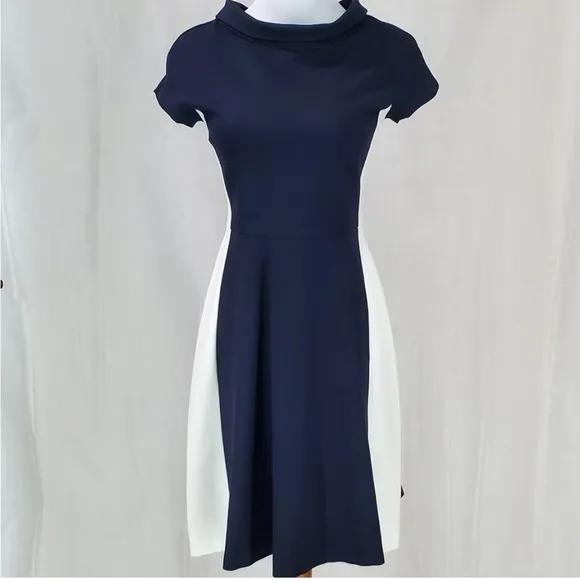 Hobbs Dresses Hobbs London Lenora Dress Sz 4 Navy/White Elegant Classy Hourglass
