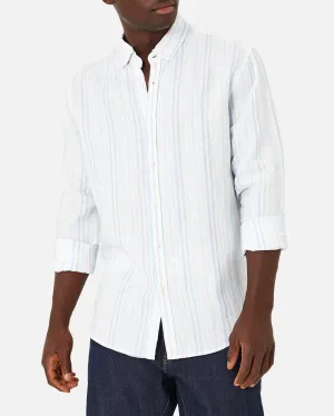 Industrie The Biscayne Linen Long Sleeve Shirt
