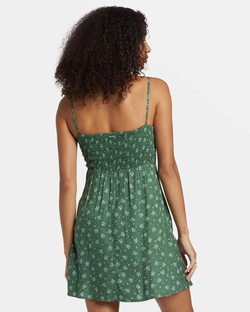 ISLAND CALLING MINI DRESS - EMERALD