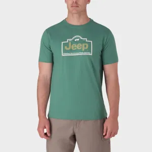 Jeep Men's Fashion Graphics T Shirt Green