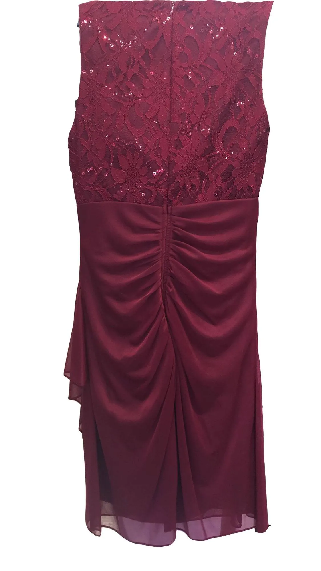 Juno 1017-S Stylish Neckline Short Cocktail Dress