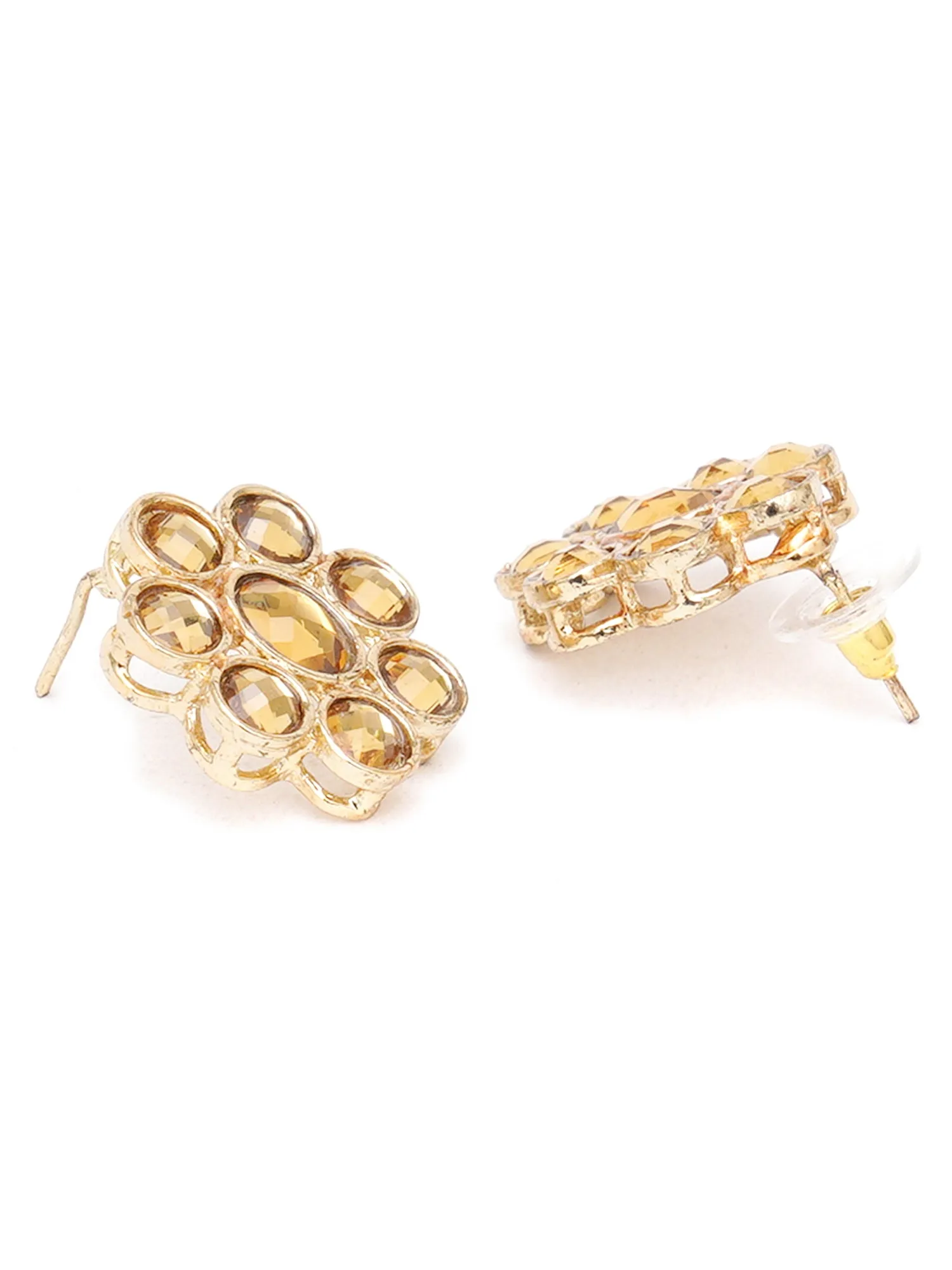Karatcart Set of 4 Handcrafted Kundan Earrings Combo for Women