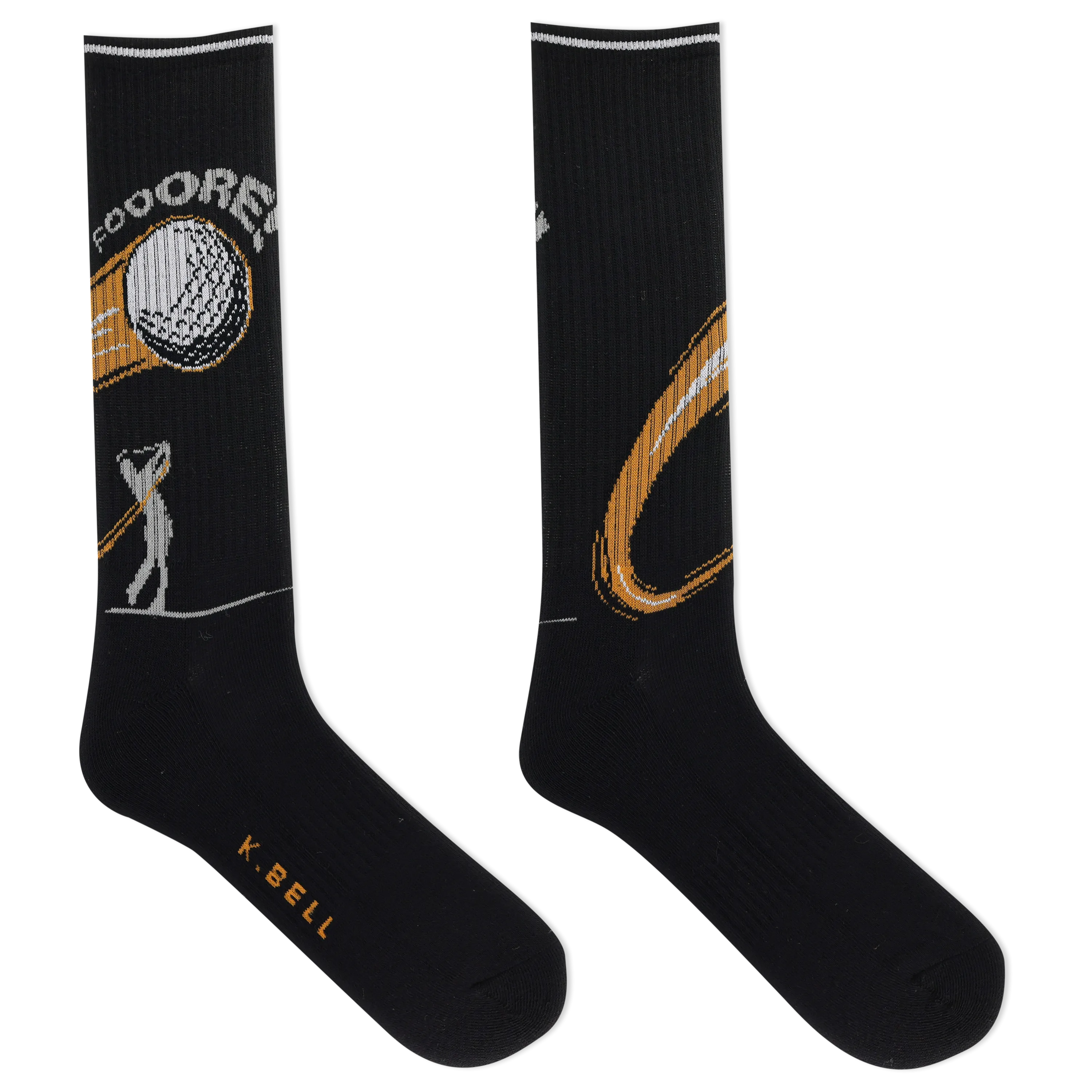 K.Bell Men's Active Fooore Golf Crew Sock