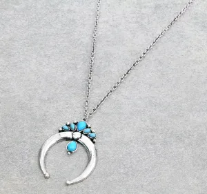 Kelvyn 6 Stone Silver Fashion Naja Pendant Necklace