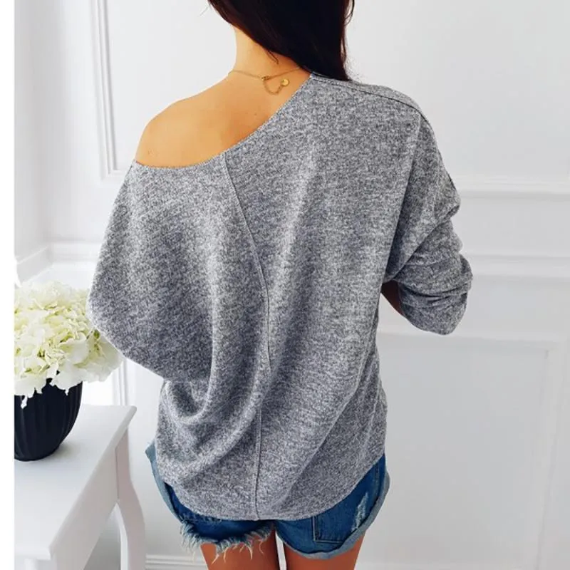 Knitted Off Shoulder Sweater