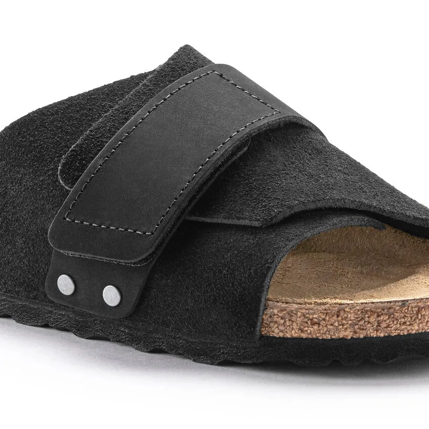 Kyoto Men - Black Nubuck and Suede Leather||Kyoto pour hommes - Nubuck et suède noir