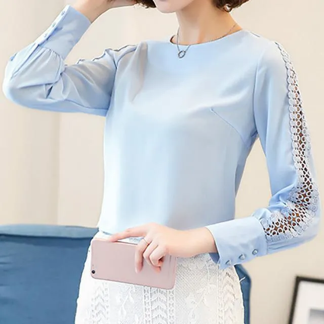 Lace Sleeve Blouse