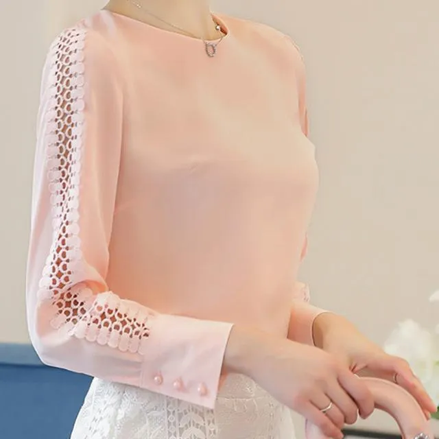 Lace Sleeve Blouse