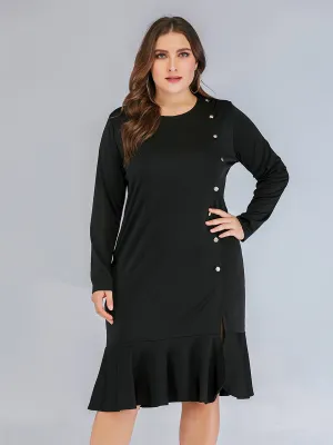 Large Size Women's Fashion Casual Dress