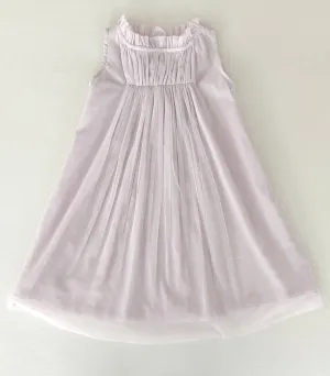 Lavender Ruffle Neck Tulle Dress
