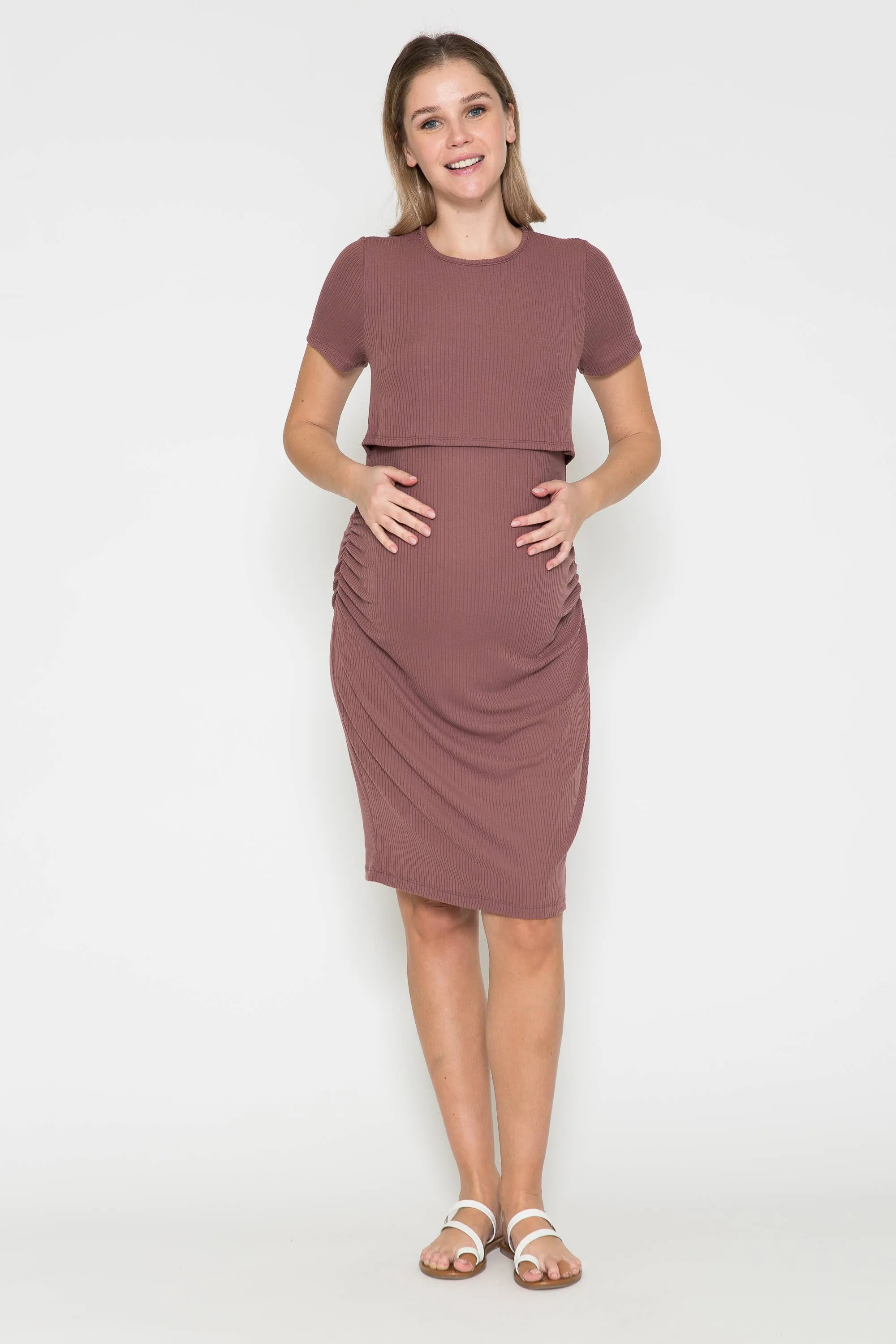 Layered Side Cinched Dress