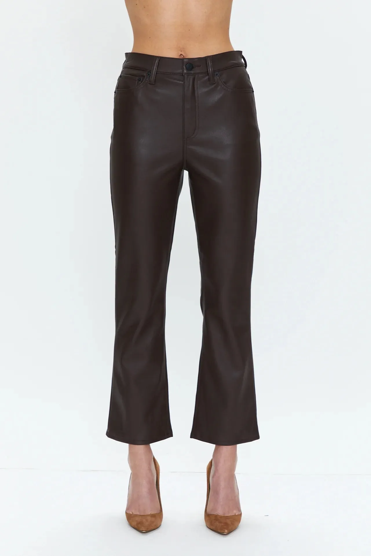 Lennon High Rise Crop Boot Coffee Bean by Pistola