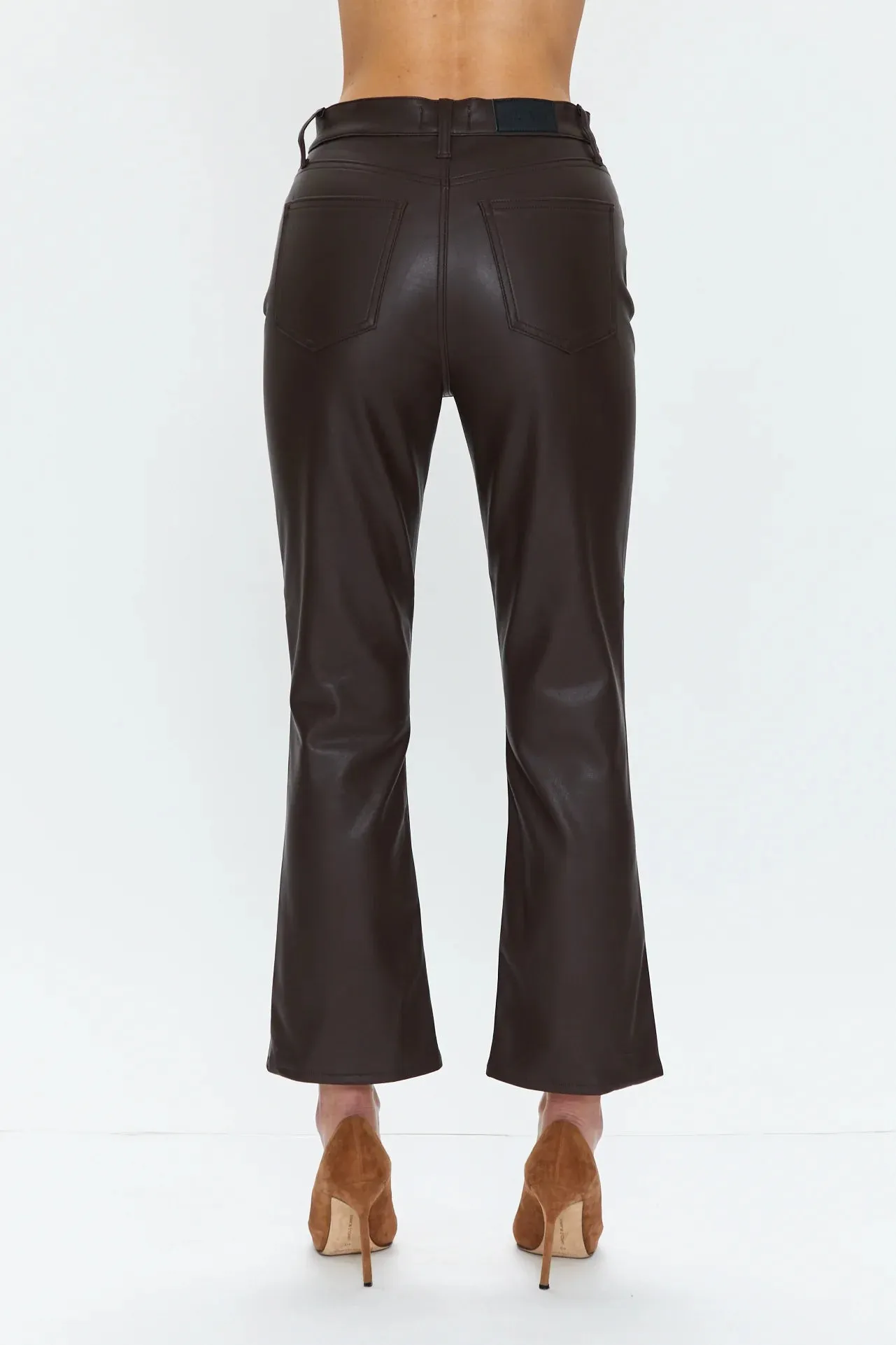 Lennon High Rise Crop Boot Coffee Bean by Pistola