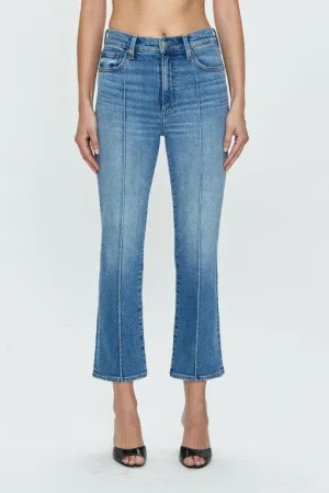 LENNON PINTUCK HIGH RISE CROP-ESSENCE