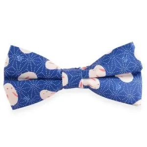 Little Rabbit Cotton Blend Bow Tie - Blue