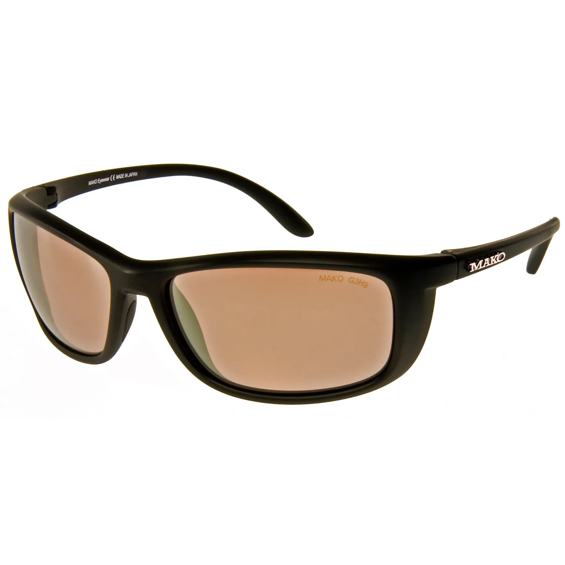 Mako Blade Matte Black Frame Glass Lens Polarised Sunglasses