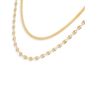 Mariner X Herringbone Necklace Combo Set