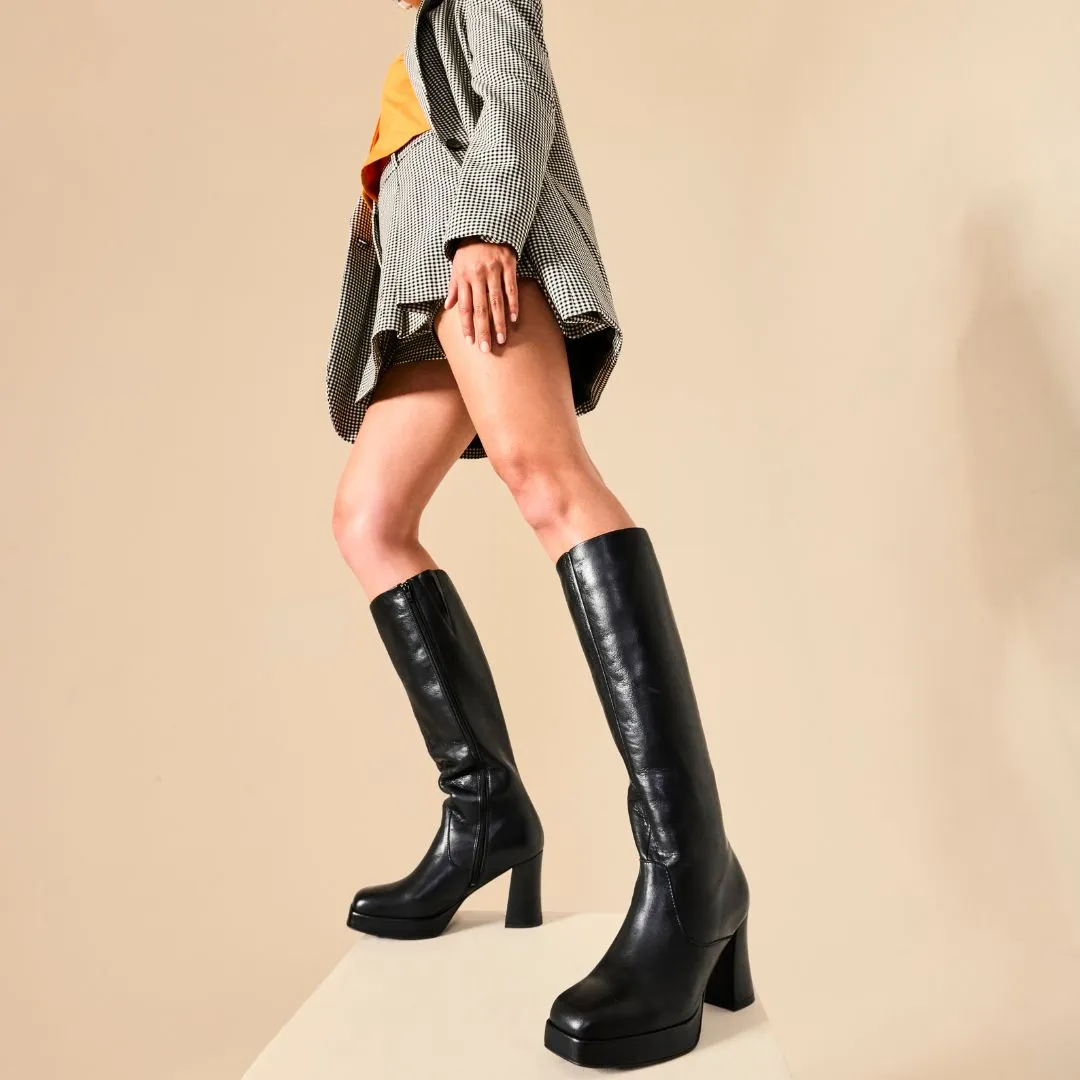 Martha - Black Leather