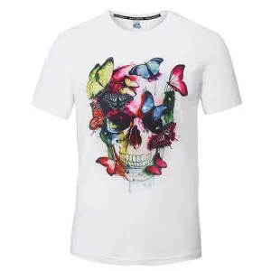 Mens Creative 3D Printed Tee Top O-neck Short Sleeve Casual Summer T-shirt