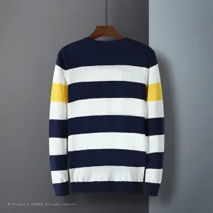 Men's Fashion Striped Pullover