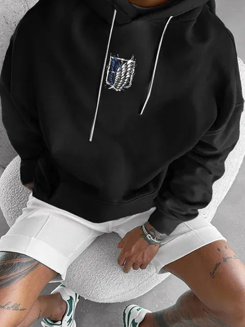 Men's Stylish Comic Print Hoodie
