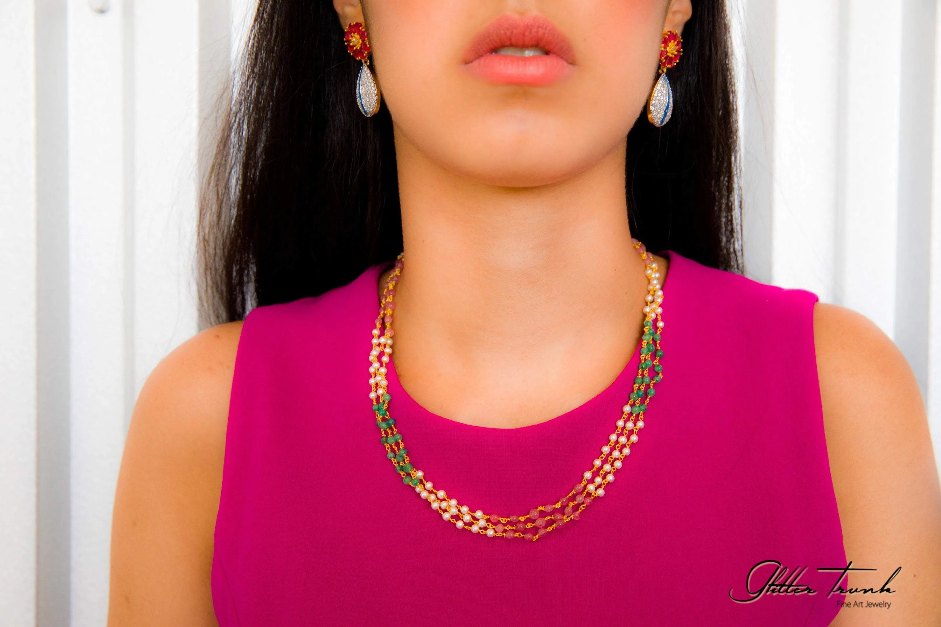 Mixed Stones Elegant Necklace