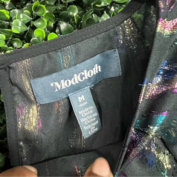 MOD CLOTH | Northern Lights Metallic Dress