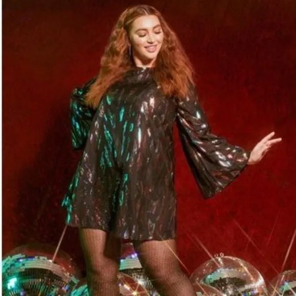 MOD CLOTH | Northern Lights Metallic Dress