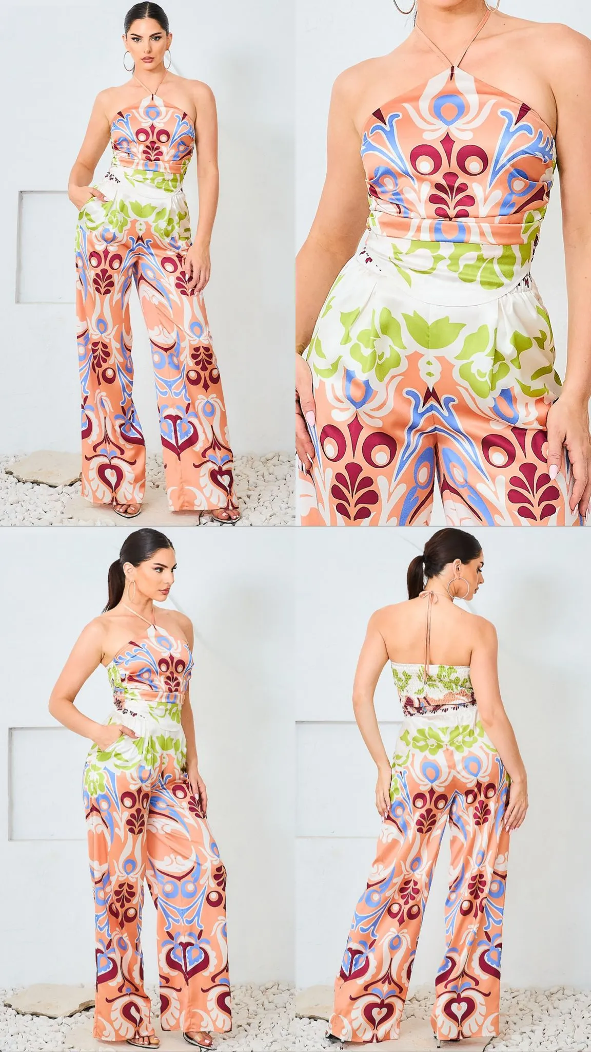 Multicolor Pant Set