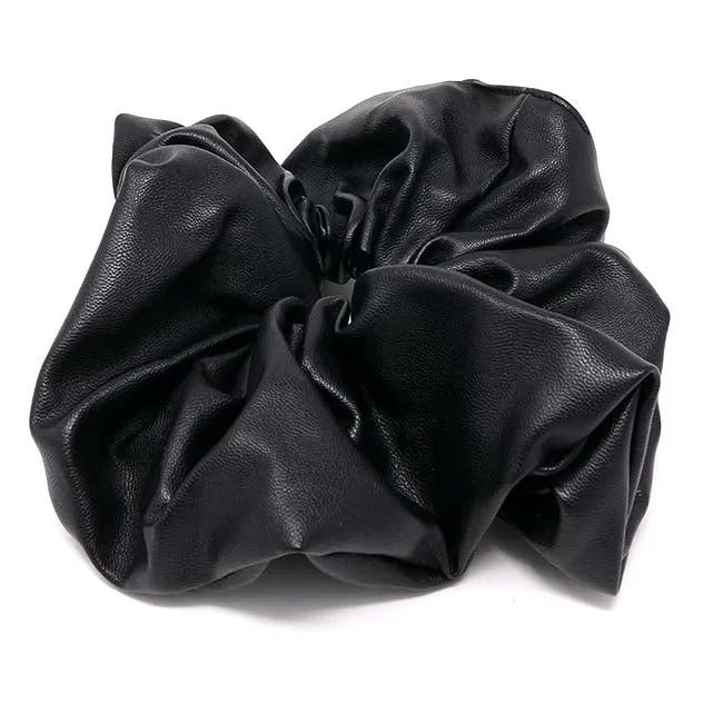 New York Collection Vegan Leather X-Large Scrunchie