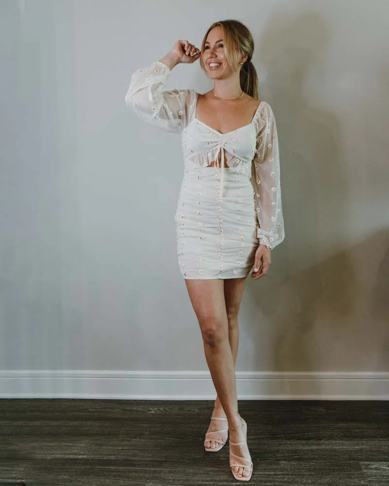 One of Those Daisies Ruched Dress