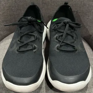 OOFOS Men's OOMG Sport LS Low Shoe Lace up - Black / White Size 12
