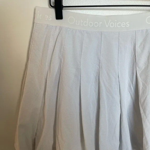 Outdoor Voices Sport 4&quot; Skort Pleated White