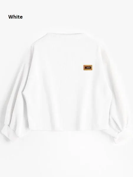 Oversized Lantern Sleeve Sweatshirt