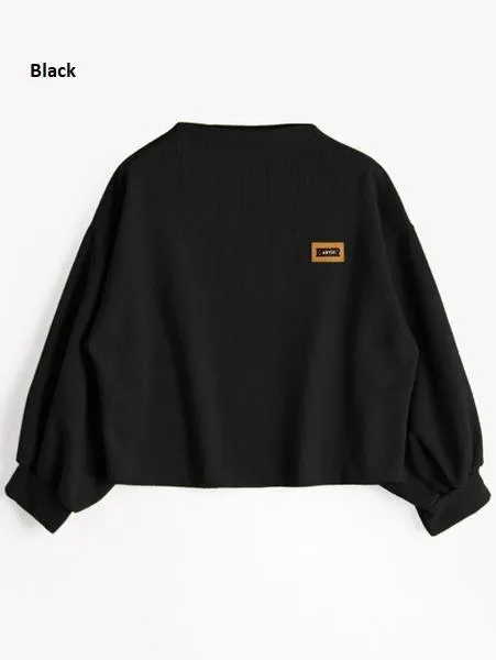 Oversized Lantern Sleeve Sweatshirt